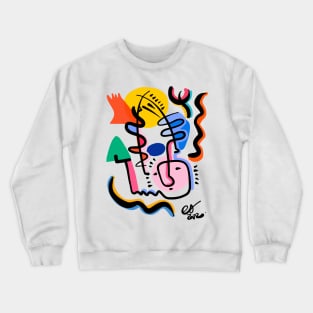 Graffiti Abstract Line Art Crewneck Sweatshirt